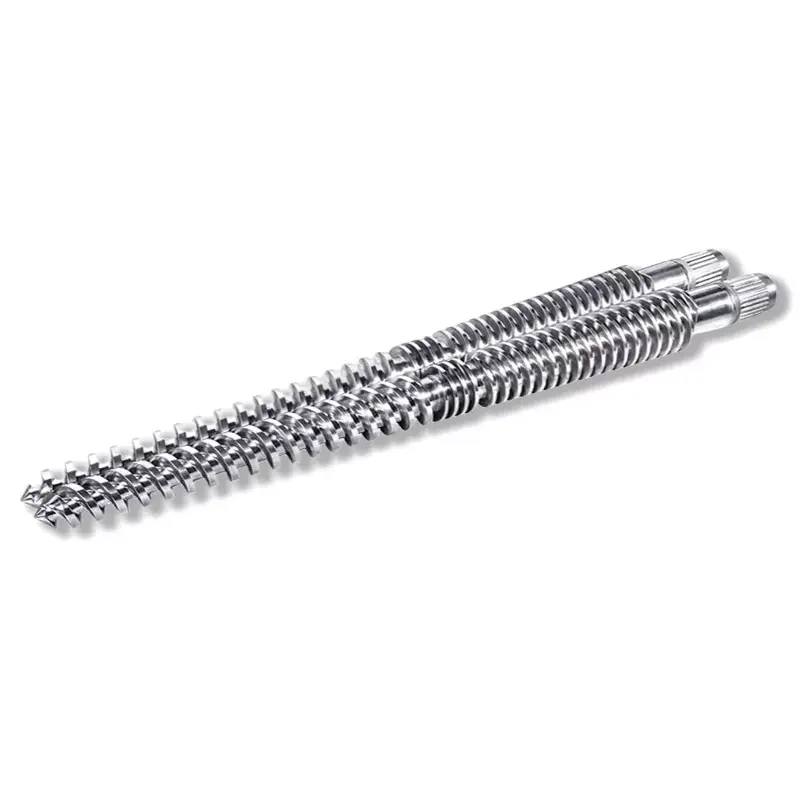 Канічны двайны шруба, які ўзаемадзейнічае